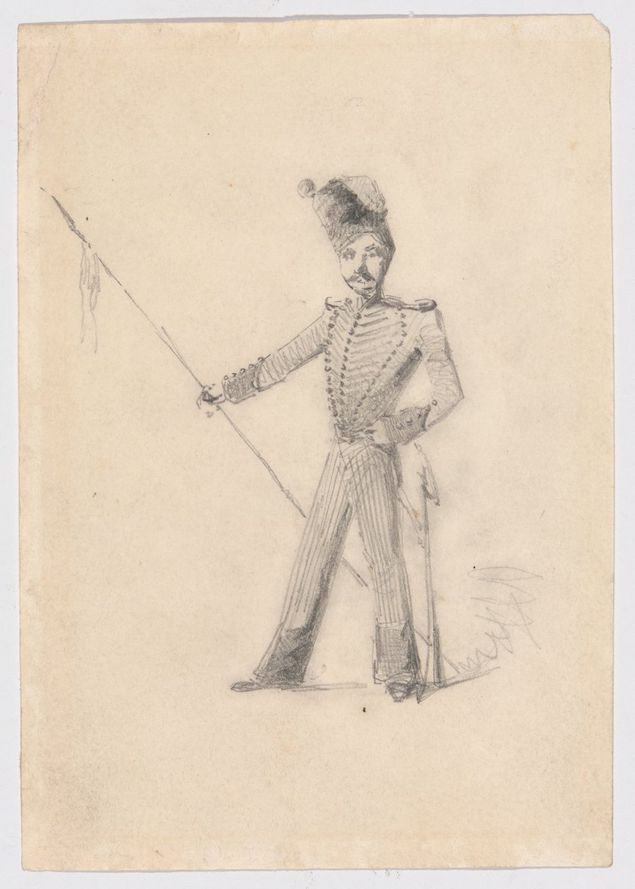 Soldat mit Lanze von James Abbott McNeill Whistler