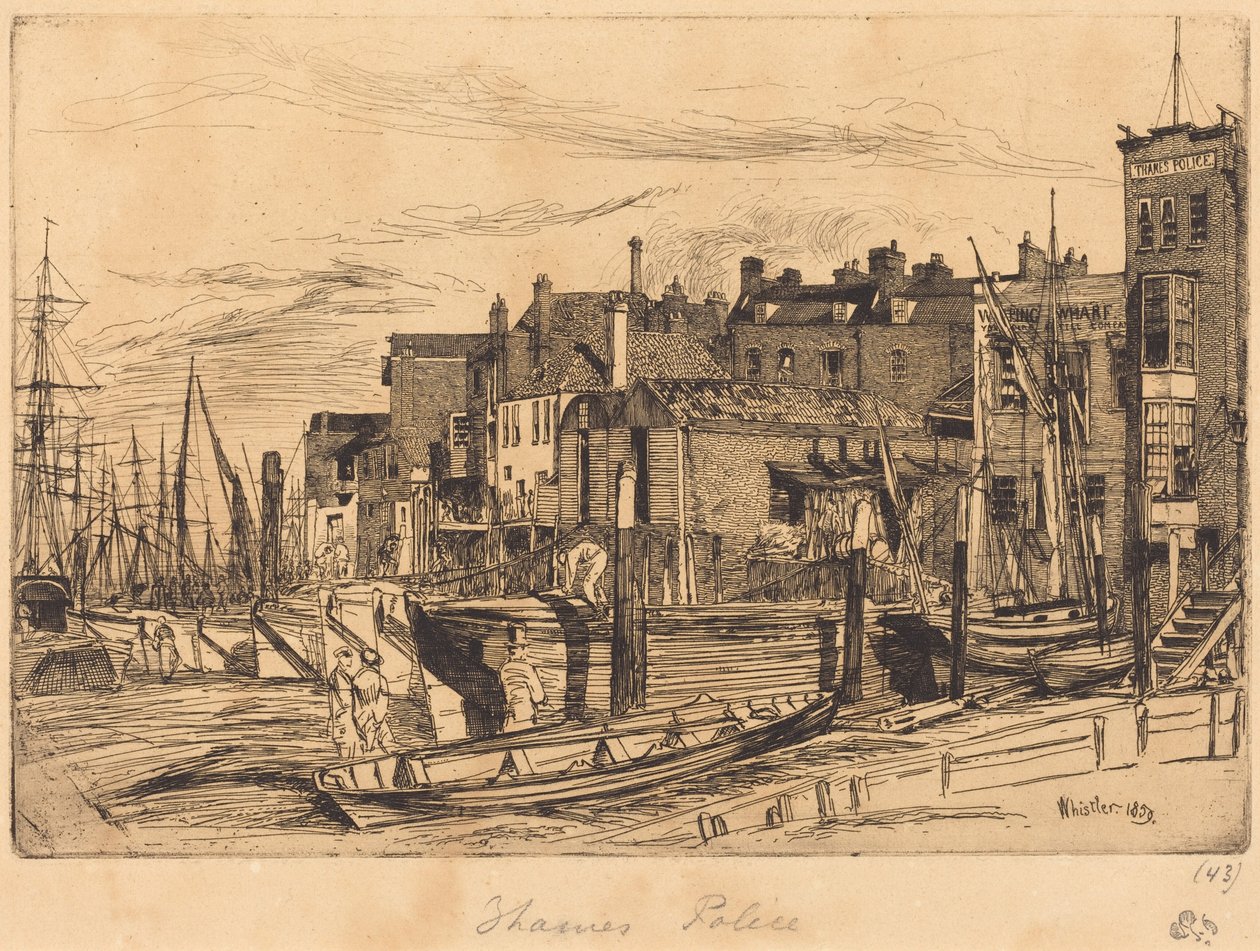 Thames-Polizei von James McNeill Whistler
