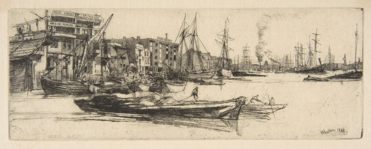 Thames Lagerhäuser von James McNeill Whistler