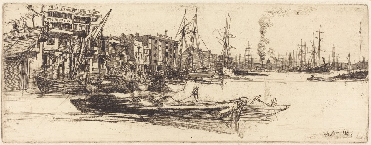 Thames Lagerhäuser von James McNeill Whistler