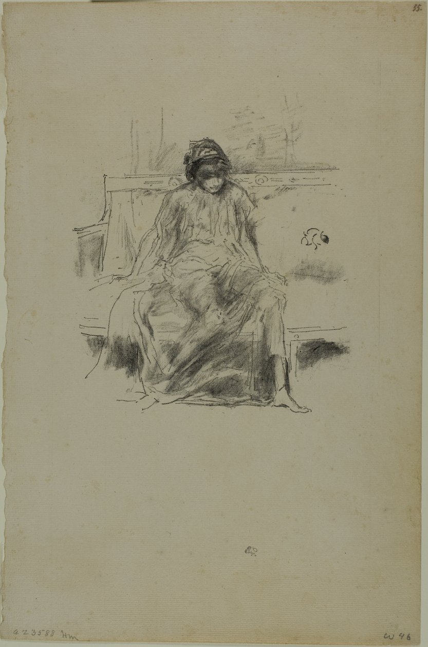 Die drapierte Figur, sitzend von James Abbott McNeill Whistler