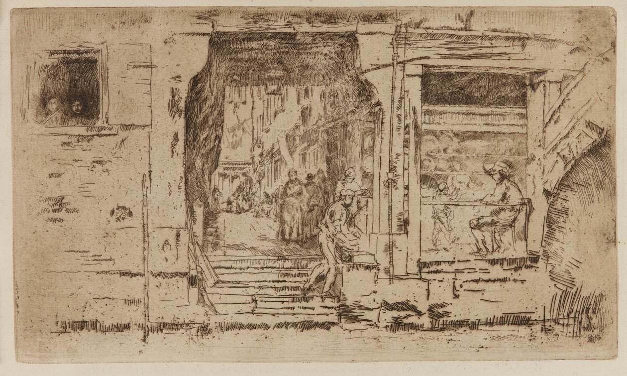 Der Fischladen, Venedig von James Abbott McNeill Whistler