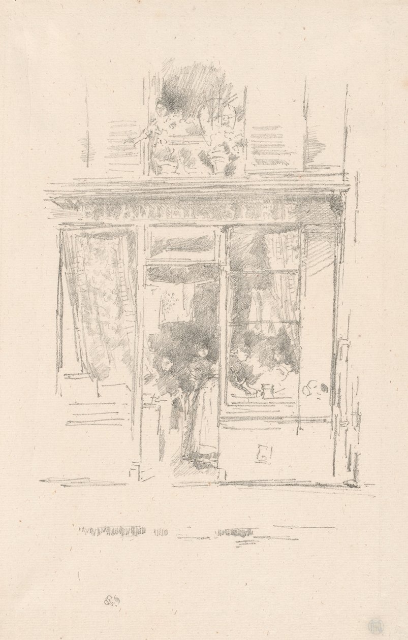 Die Wäscherin: "La Blanchisseuse de la Place Dauphine" von James Abbott McNeill Whistler