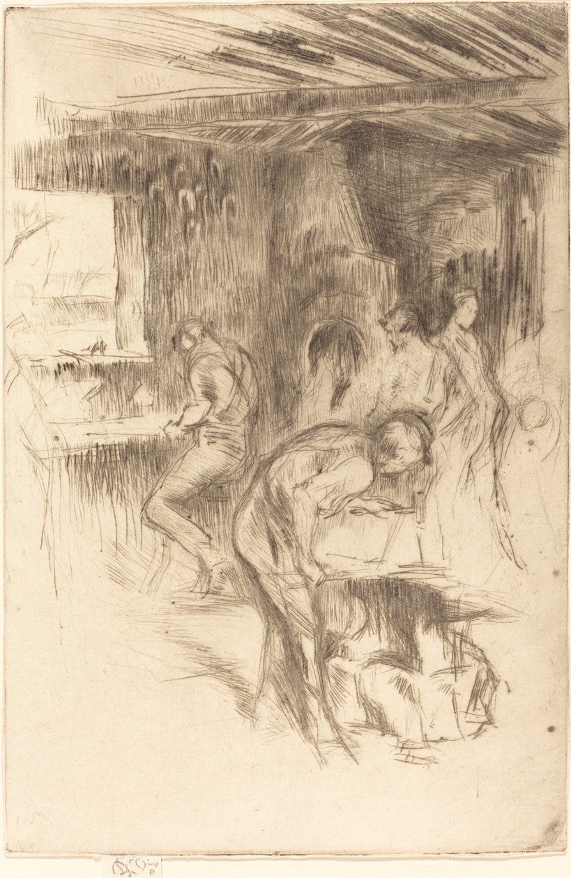 Die kleine Schmiede von James Abbott McNeill Whistler