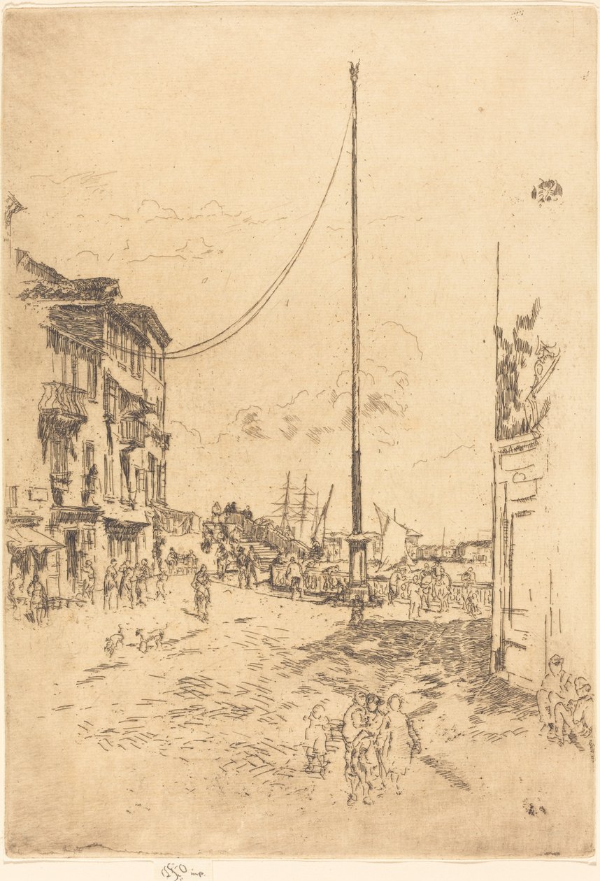 Der kleine Mast von James Abbott McNeill Whistler