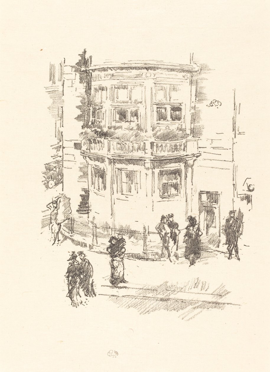 Das Fenster des Managers, Gaiety Theatre von James Abbott McNeill Whistler