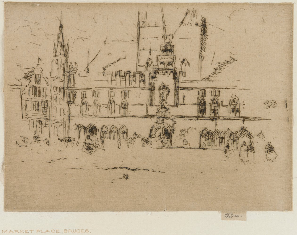 Der Markt, Brügge von James Abbott McNeill Whistler