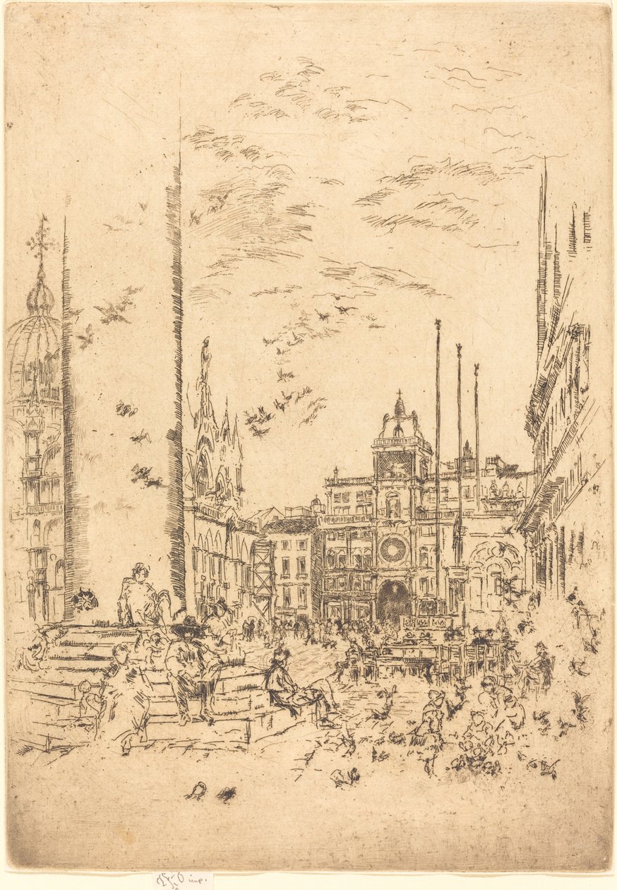 Die Piazzetta von James Abbott McNeill Whistler