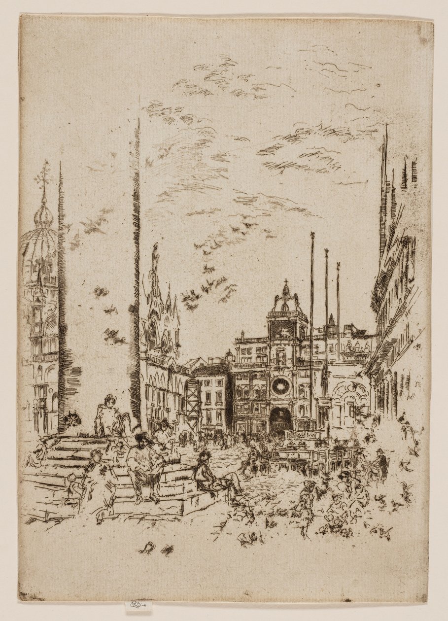 Die Piazzetta von James Abbott McNeill Whistler