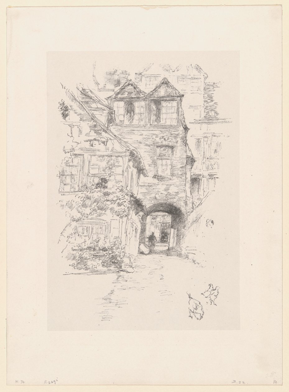 Das Priesterhaus, Rouen von James McNeill Whistler