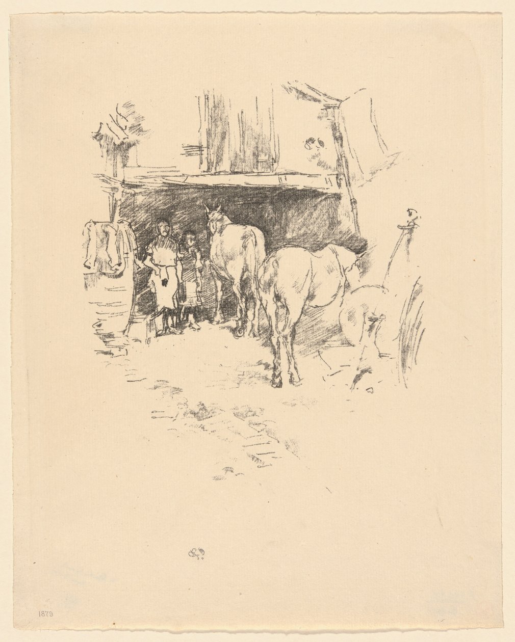 Der Hof des Schmieds von James McNeill Whistler
