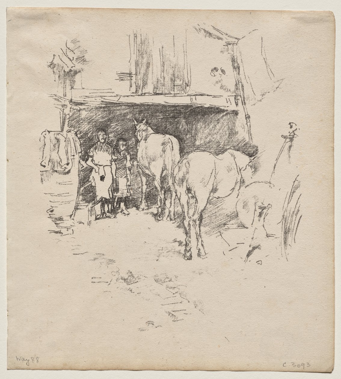 Der Hof des Schmieds von James McNeill Whistler