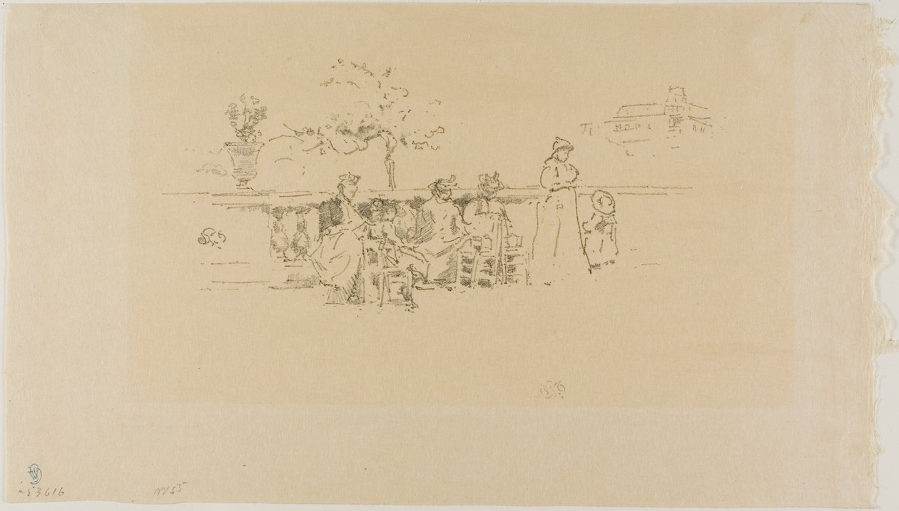 Die Terrasse, Luxemburg von James Abbott McNeill Whistler