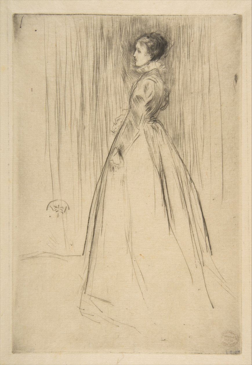 Das Samtkleid (Mrs. Leyland) von James McNeill Whistler
