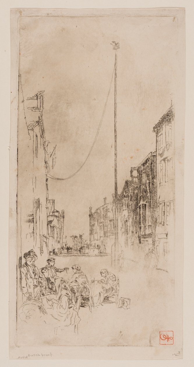 Der venezianische Mast von James Abbott McNeill Whistler