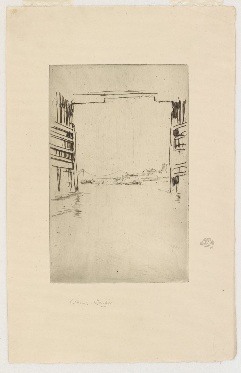 Unter der alten Battersea-Brücke von James Abbott McNeill Whistler