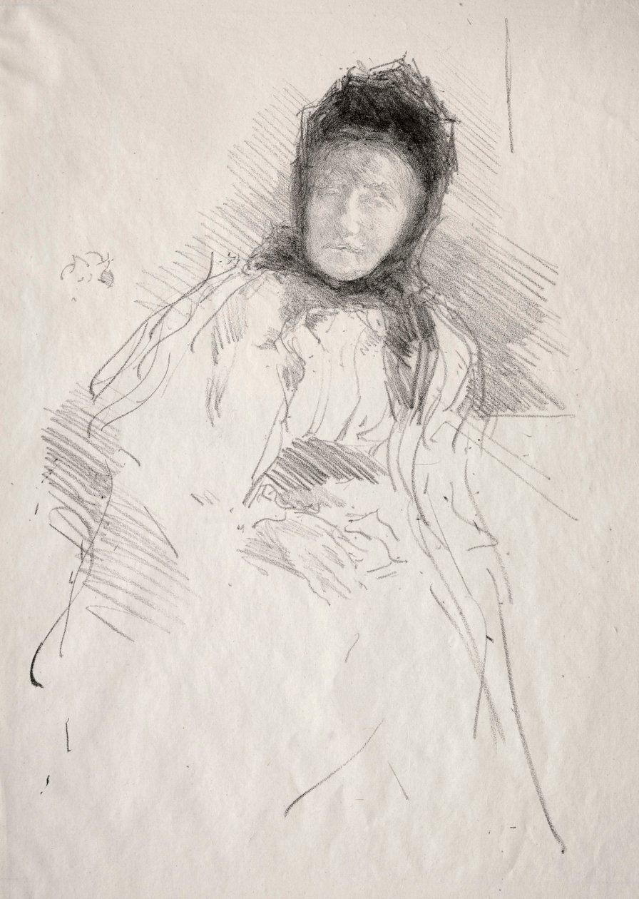 Unvollendete Skizze von Lady Haden von James McNeill Whistler