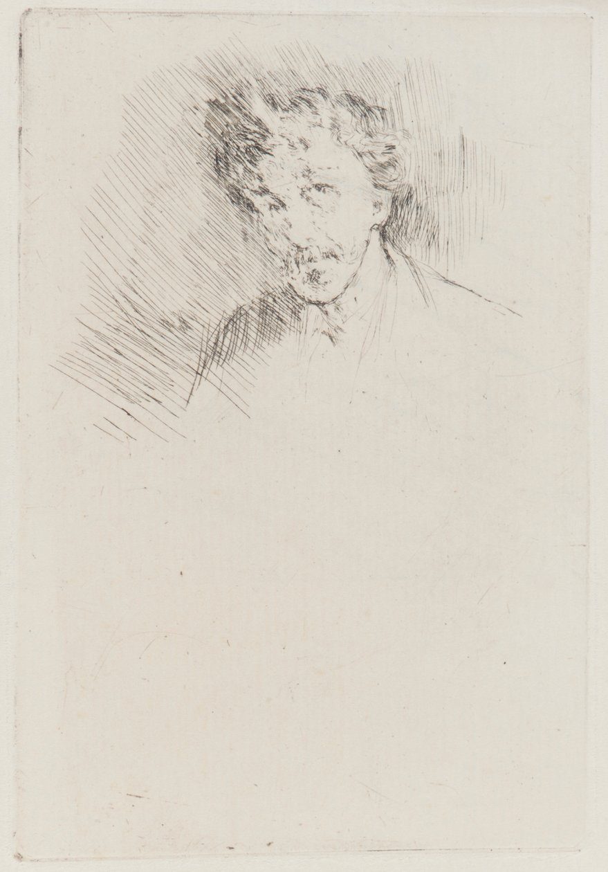 Whistler mit der weißen Locke von James Abbott McNeill Whistler