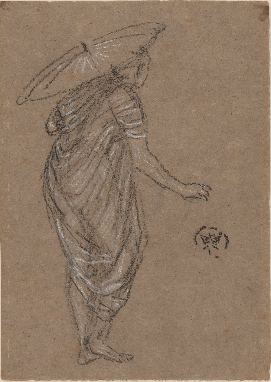 Frau mit Sonnenschirm von James Abbott McNeill Whistler