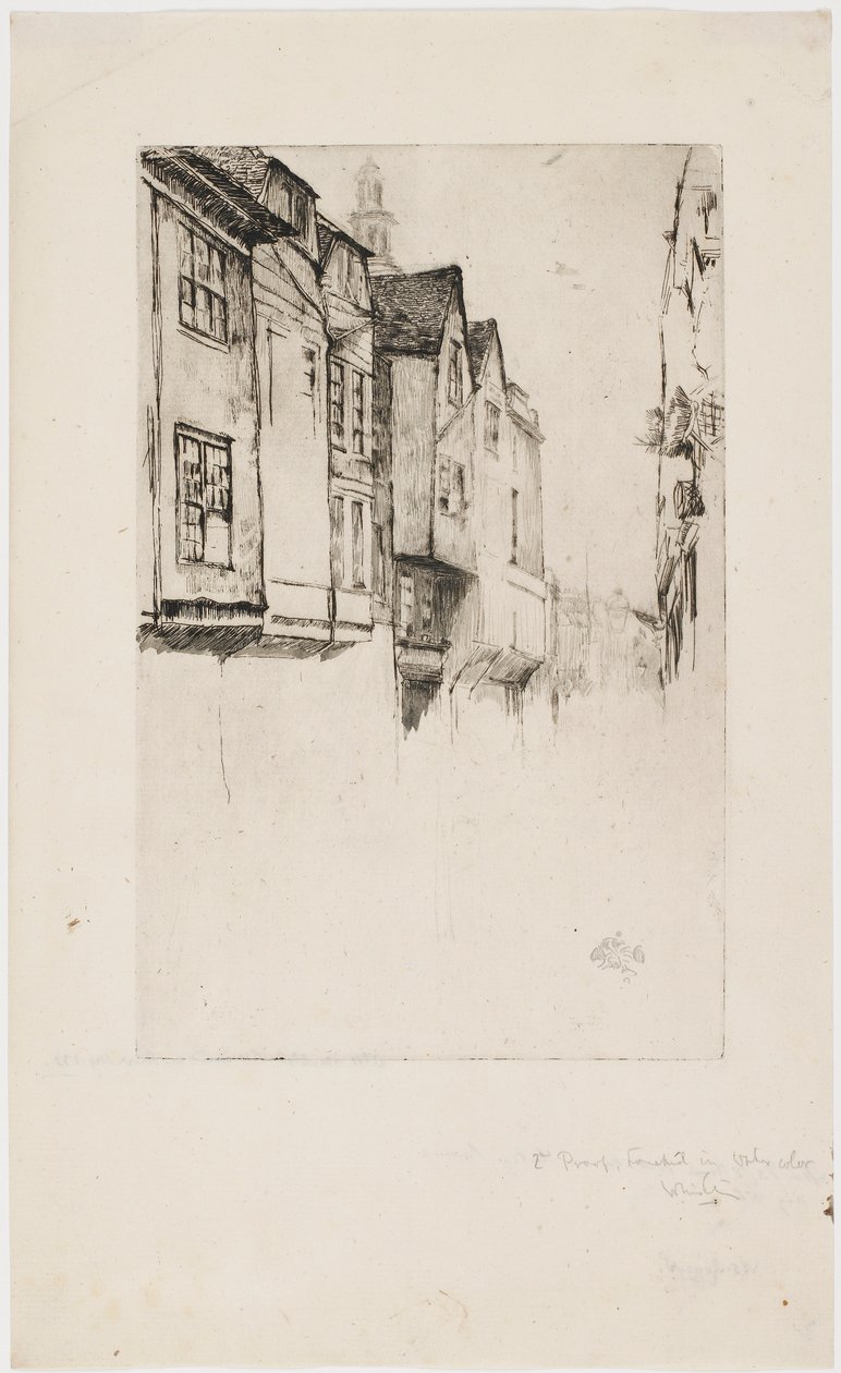 Wych Street, London von James Abbott McNeill Whistler