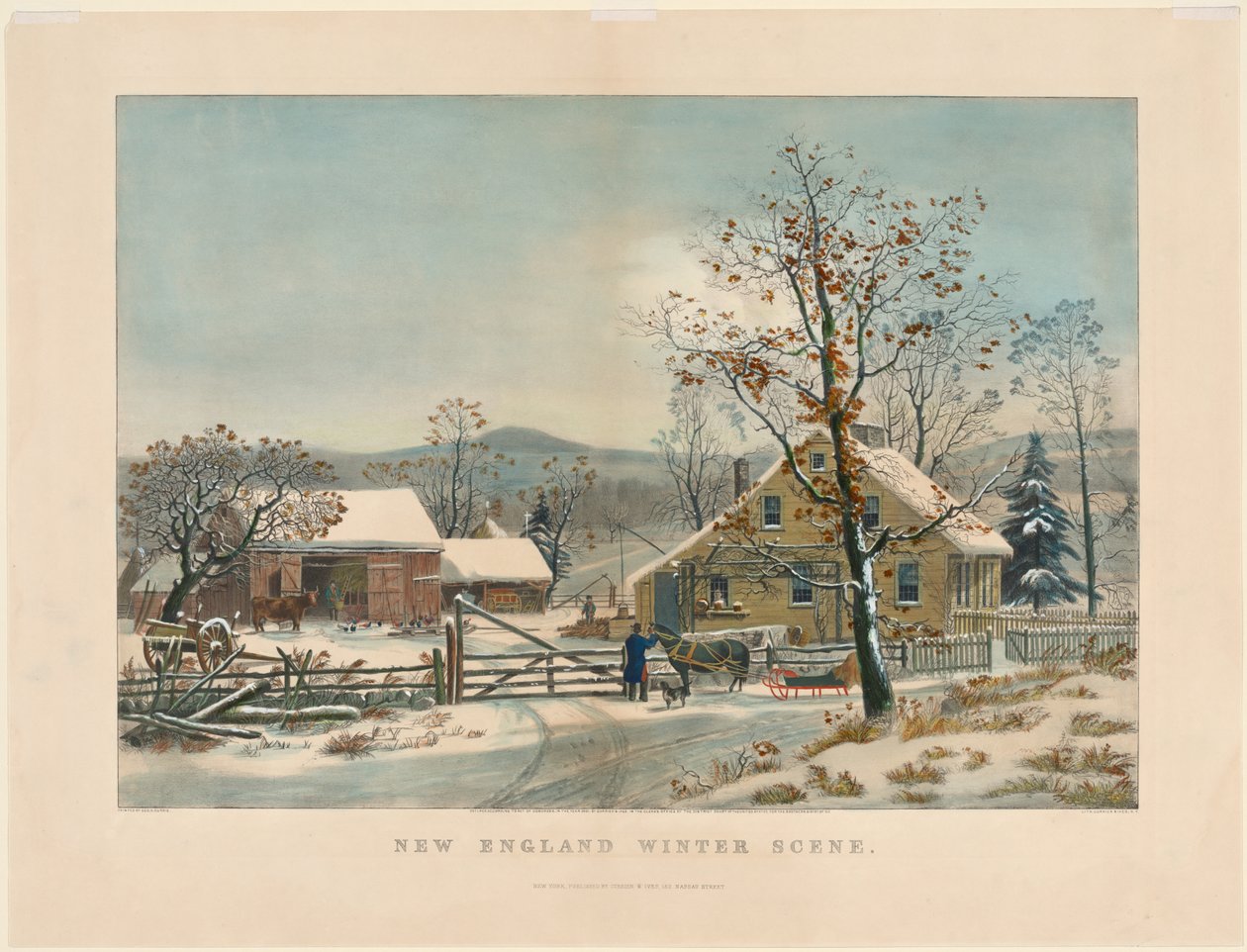 Winterlandschaft in Neuengland von James Merritt Ives