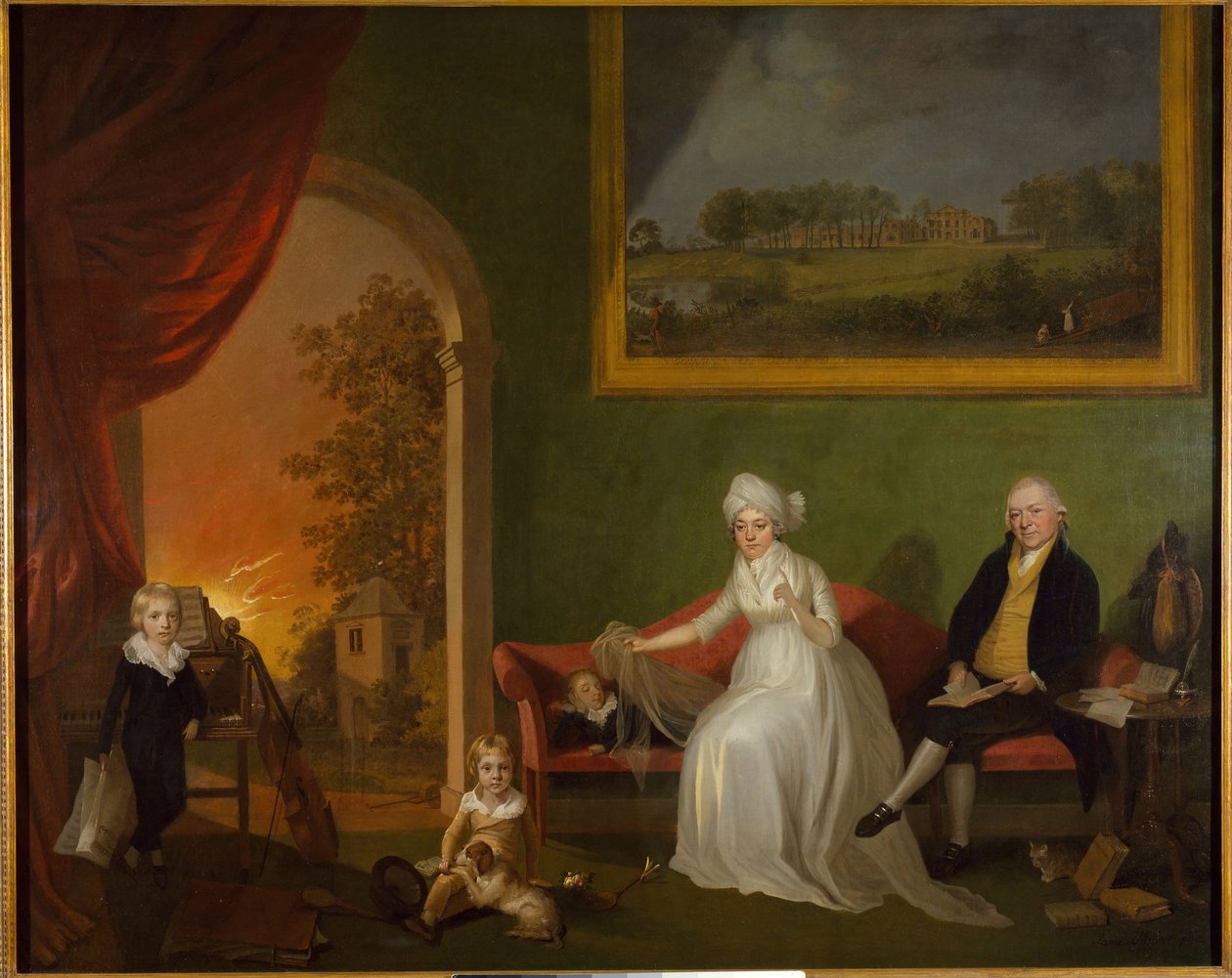 Porträt von Robert Mynors und seiner Familie von James Millar