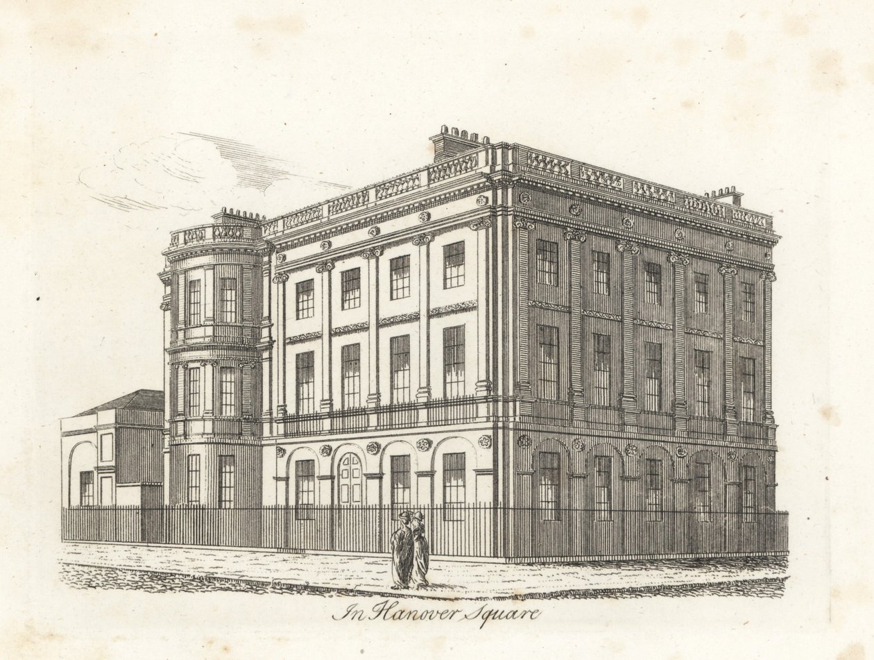 Harewood House, Hanover Square, London von James Peller Malcolm