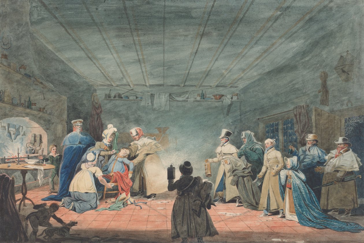Gastfreundschaft des Landhäuschens gegenüber Reisenden des kaputten Wagens von James Pollard