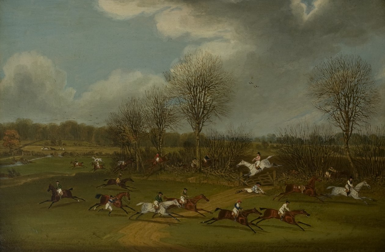 Das St Albans Grand Steeplechase vom 8. März 1832, 1832-33 von James Pollard