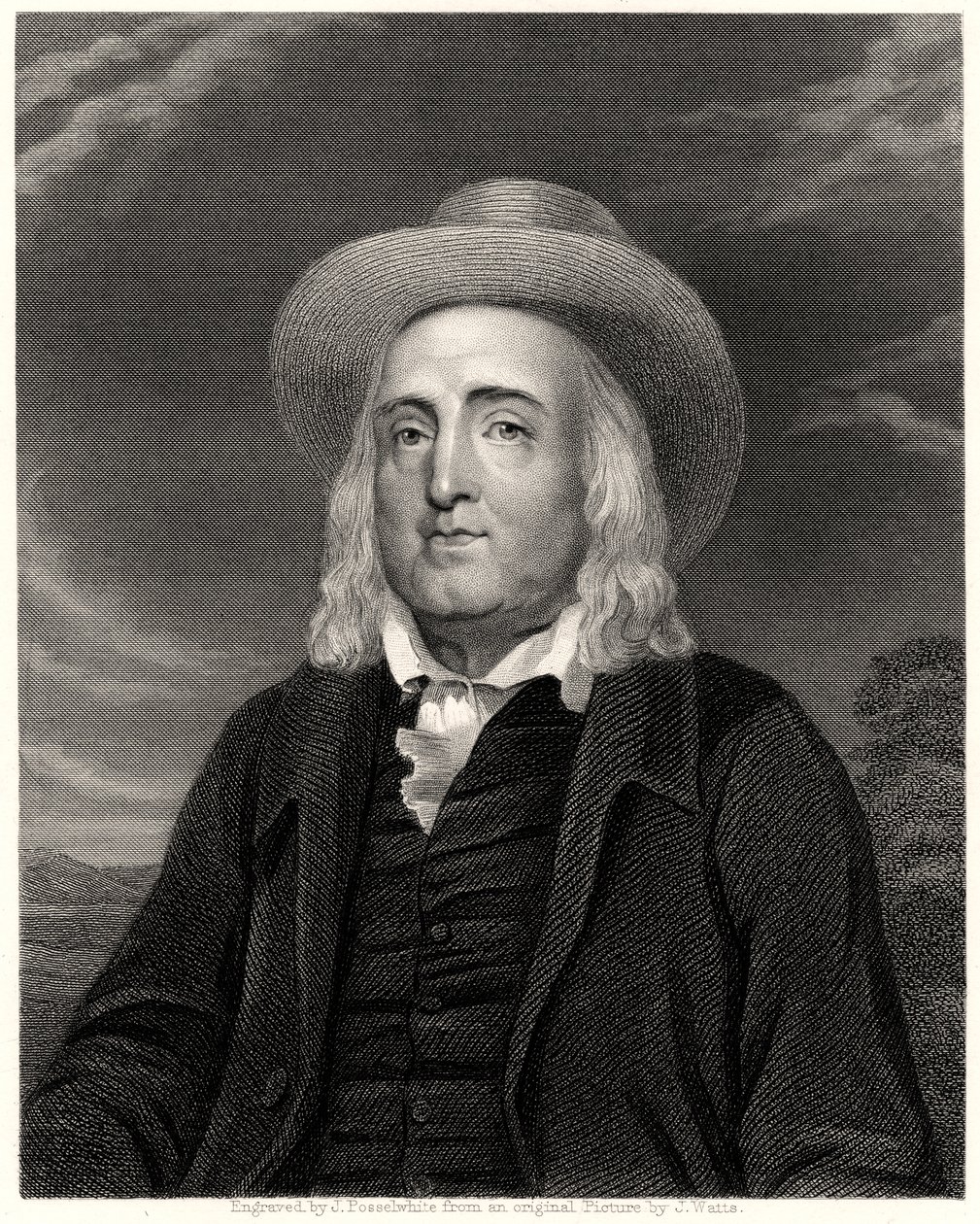 Jeremy Bentham, 19. Jahrhundert von James Posselwhite