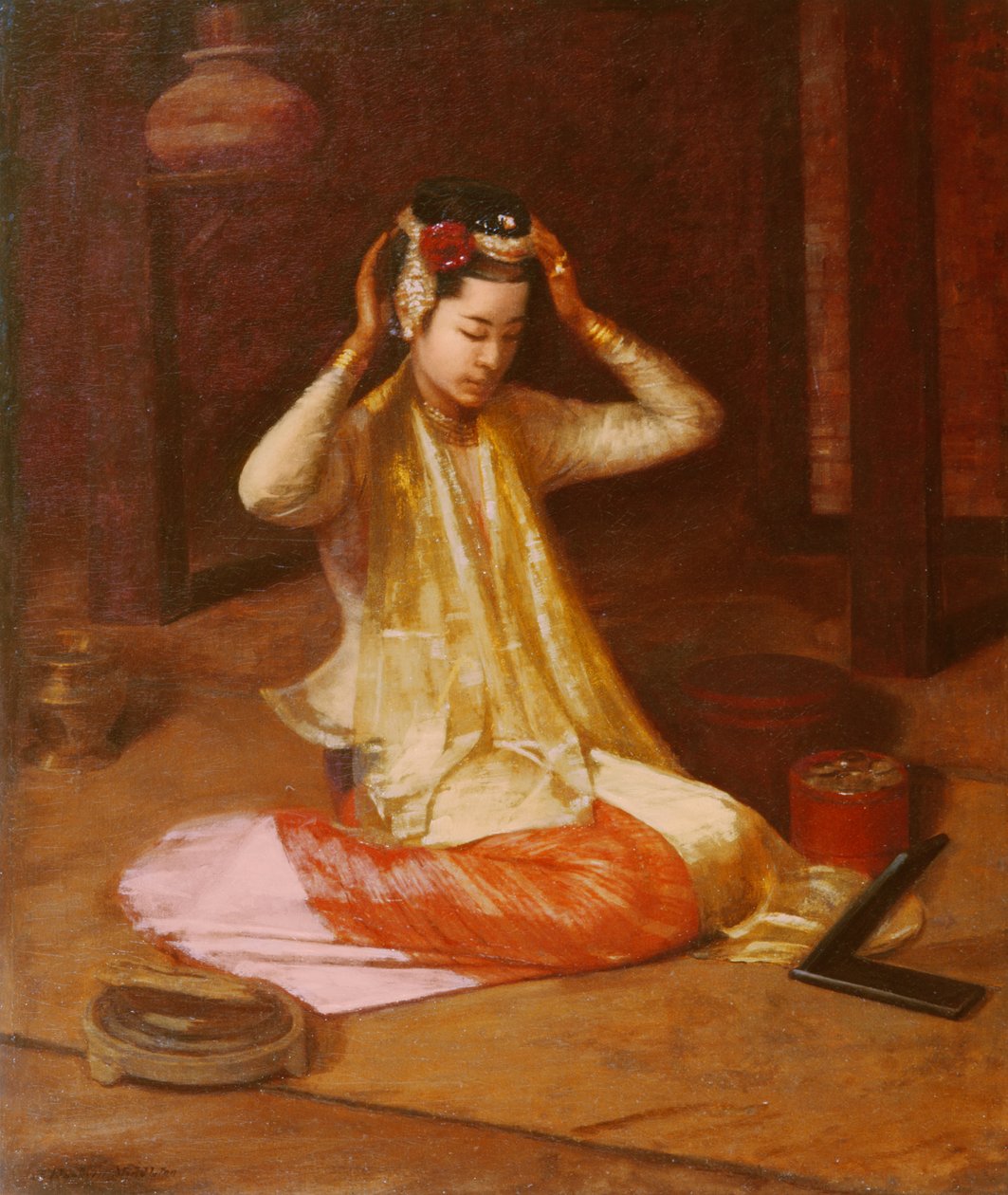 Eine burmesische Tänzerin, ca. 1920 von James Raeburn Middleton
