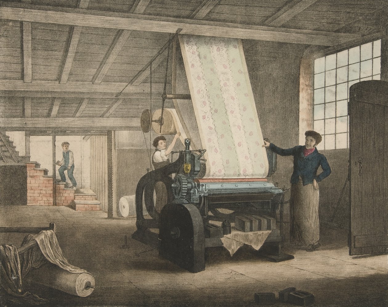 Drucken, Fortschritt der Baumwolle Nr. 12, veröffentlicht 1840 von James Richard Barfoot