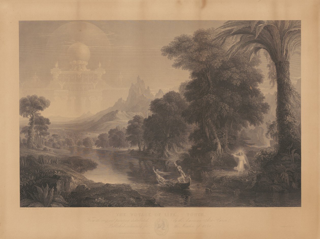 Die Reise des Lebens: Jugend von James Smillie, after Thomas Cole