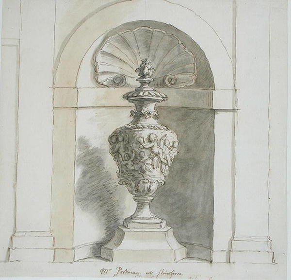 Eine Nische für das Haus von Mr. Portman in Sherborne von James Thornhill