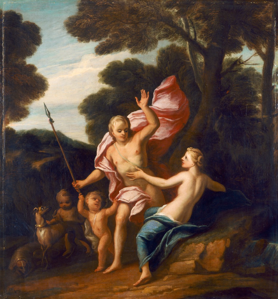 Venus und Adonis, ca. 1705 von James Thornhill