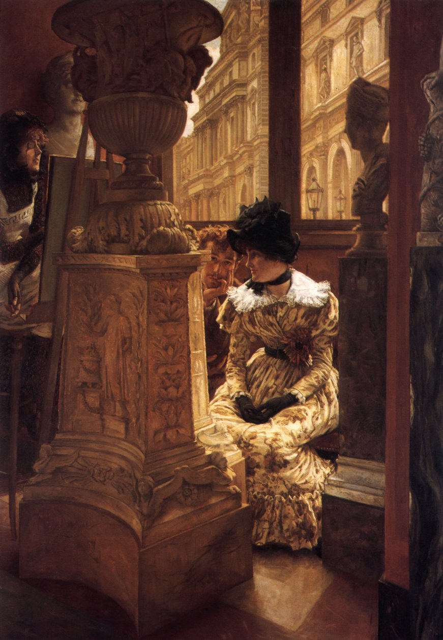 Im Louvre (Die Ästhetik) von James Tissot