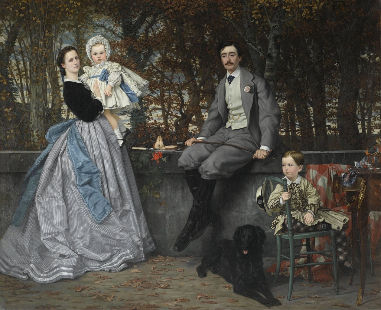 Porträt des Marquis und der Marquise de Miramon und ihrer Kinder von James Tissot