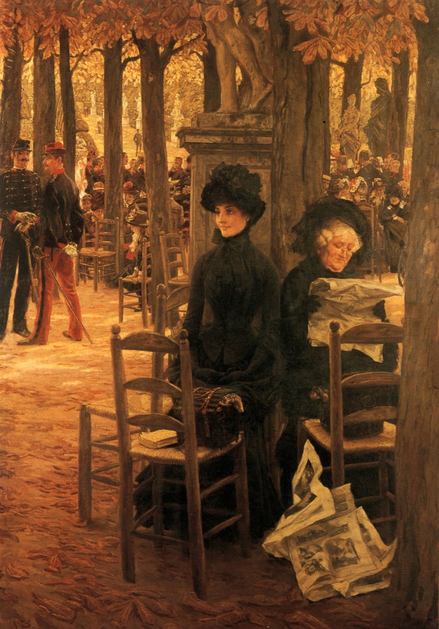 Ohne Mitgift (auch bekannt als Sonntag in den Luxemburger Gärten) von James Tissot