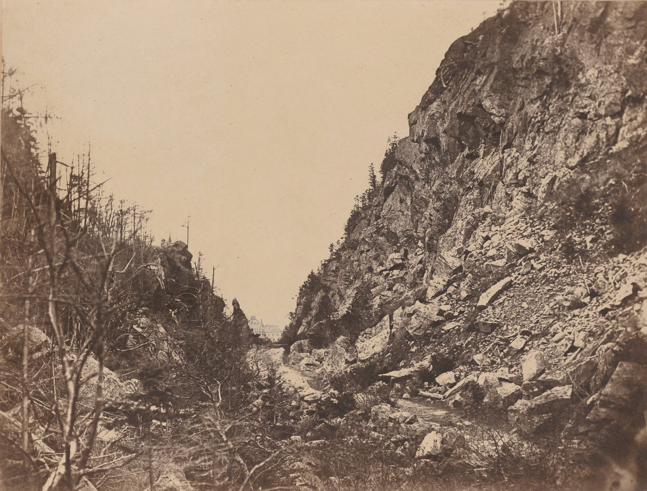 Kopf des White Mountain Notch, Crawford House, 1854 von James Wallace Black