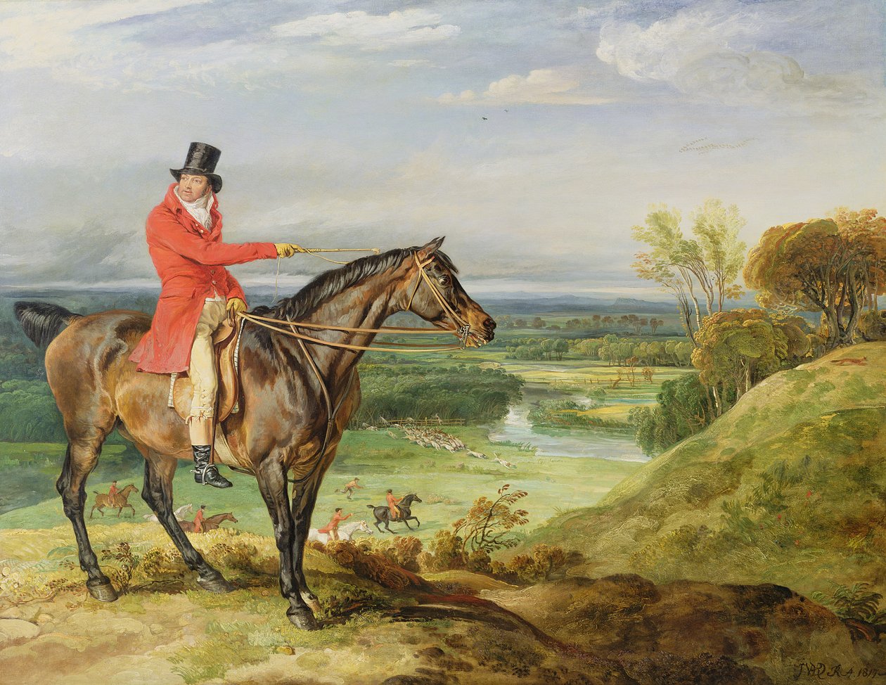 John Levett jagt im Park von Wychnor, Staffordshire von James Ward