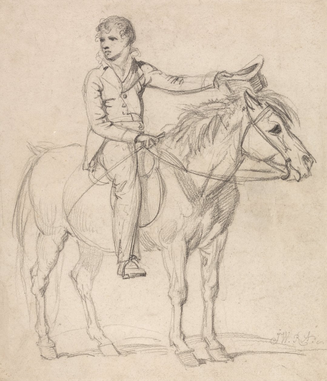 Lord Stanhope (später Earl of Chesterfield) als Junge, auf einem Pony reitend von James Ward