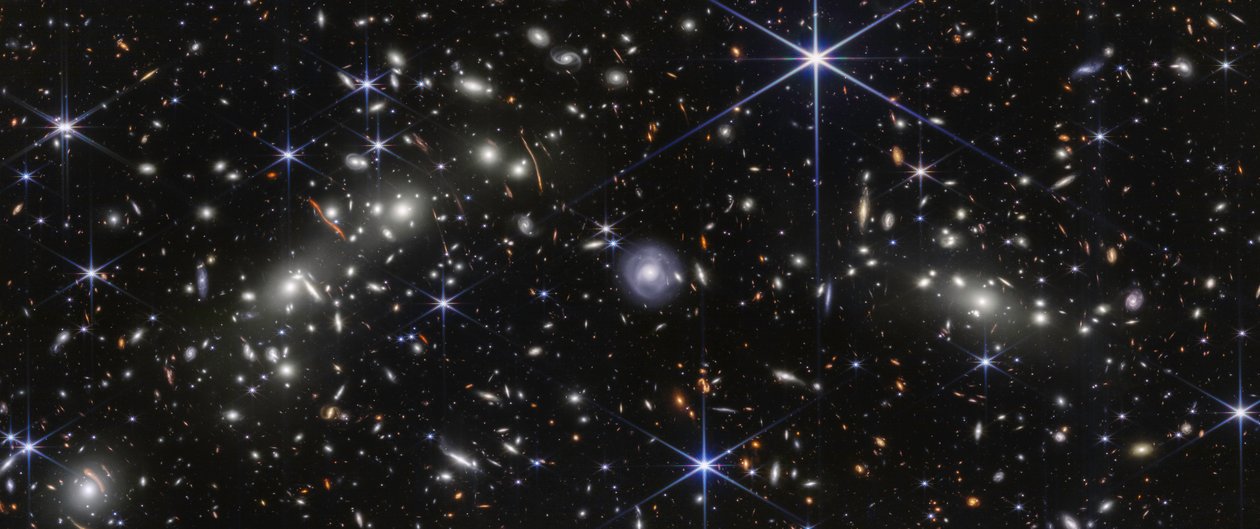 Bullet Cluster (NIRCam Bild) von James Webb Space Telescope (NASA)
