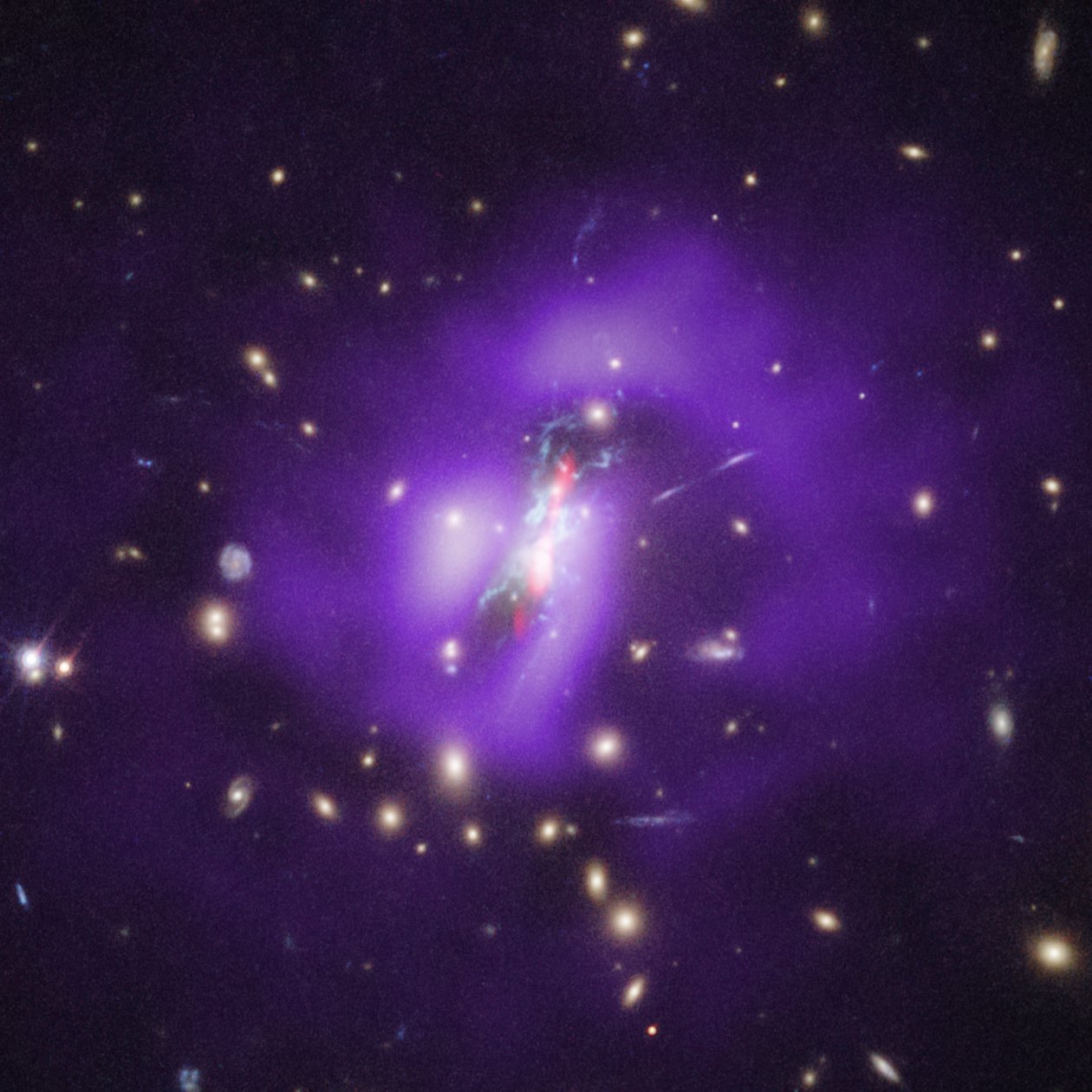 Phoenix-Cluster (Hubble, Chandra, VLA) von James Webb Space Telescope (NASA)