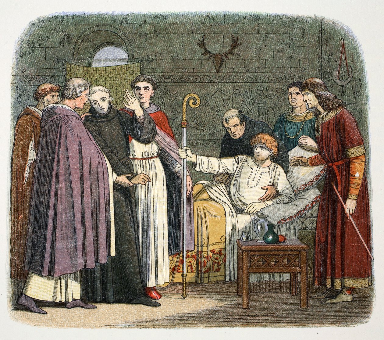 Anselm wird von Wilhelm II. zum Erzbischof von Canterbury ernannt, 1093, 1864 von James William Edmund Doyle