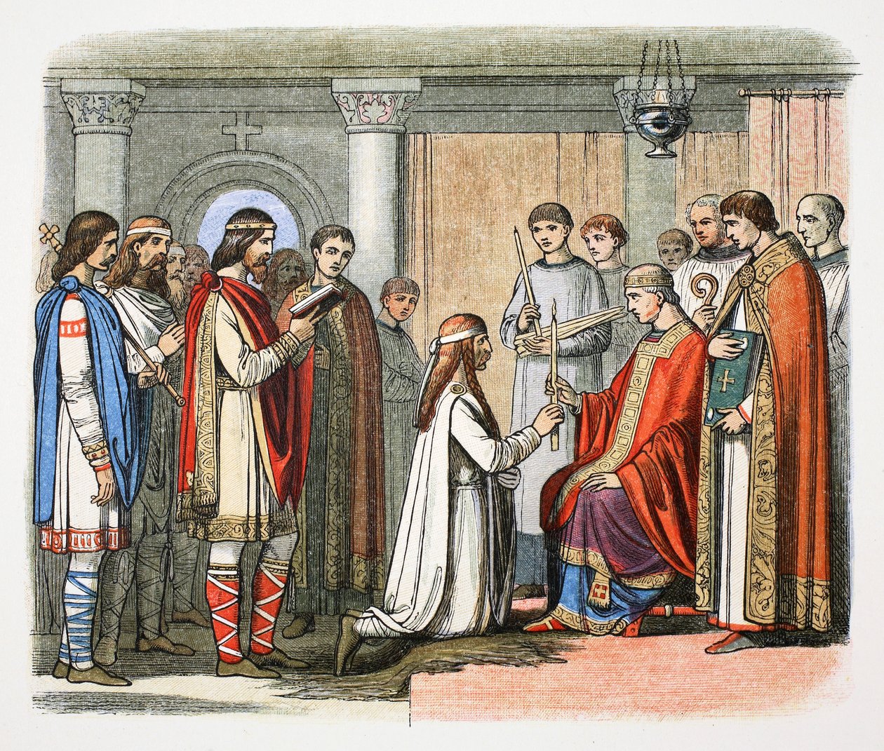 Taufe von König Guthrum, 878, 1864 von James William Edmund Doyle