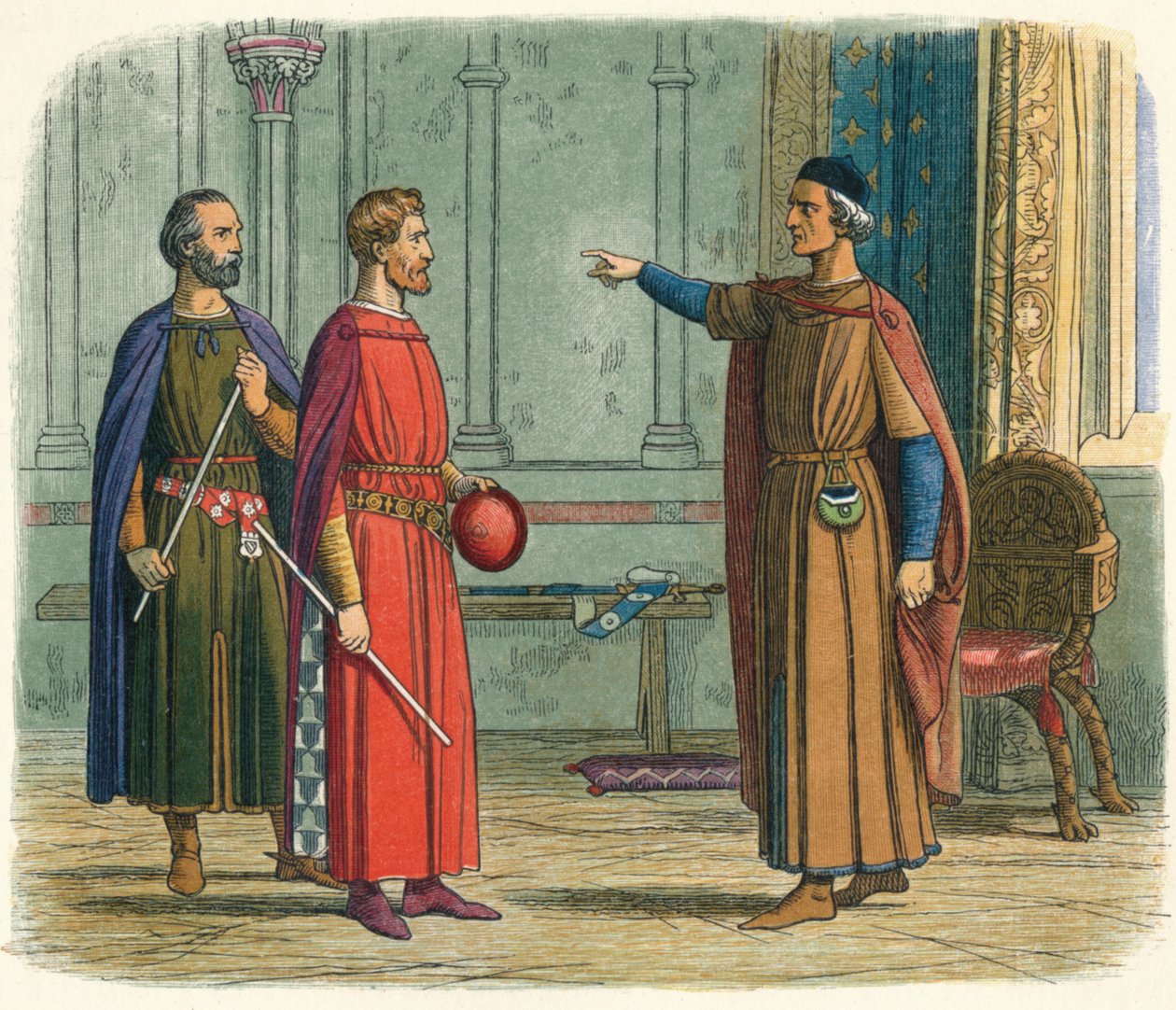 Edward bedroht den Lord Marshal von James William Edmund Doyle