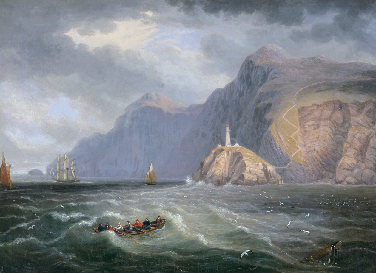 South Stack Rock Holyhead von James Wilson Carmichael