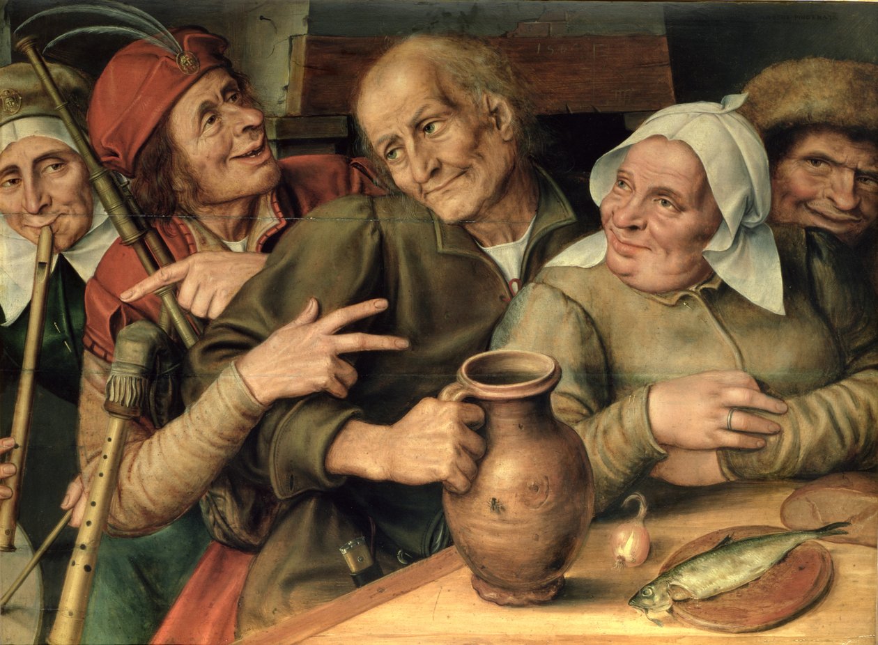 Fröhliche Gesellschaft, 1564 von Jan Massys or Metsys