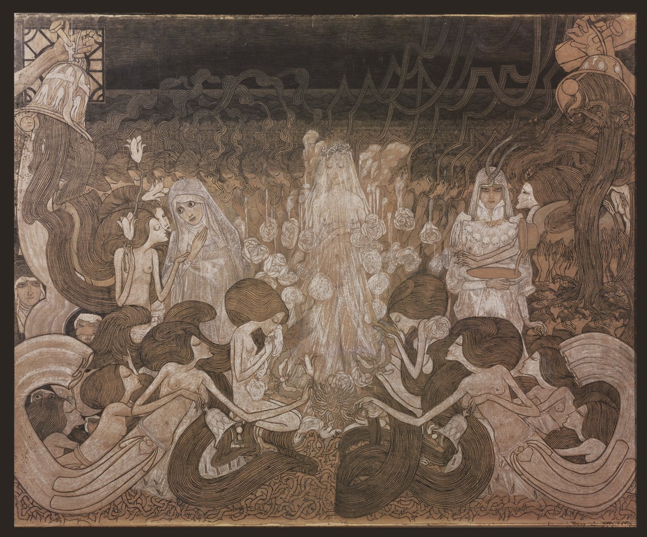 Die drei Verlobten von Jan Toorop
