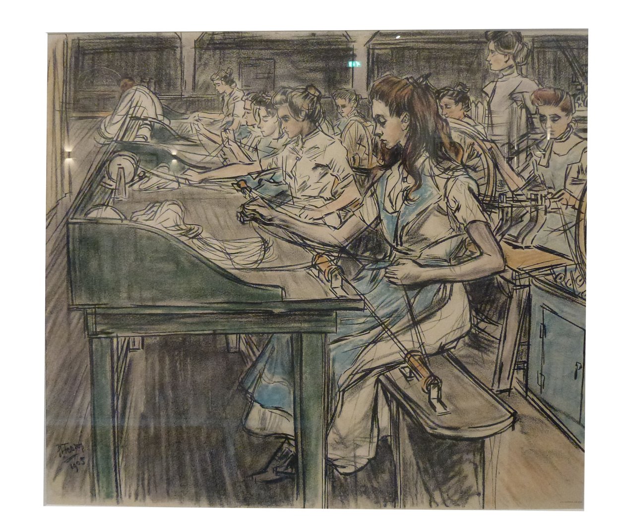 Pitpluizers (1 von 12 Lithografien, die Toorop über die Herstellung von Kerzen machte) von Jan Toorop